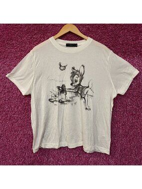 Disney Bambi Sketch Vintage Style Graphic Tissue Tee XL